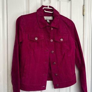 Suede pink jacket